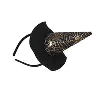 Limtula Fascia per cappello da strega con rete, Black 3, A
