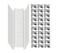 Limtula Fermi per pannelli serra Clip di fissaggio in acciaio inossidabile Sistemi di ritenzione in vetro spessore 1,2 mm 100 clip di vetro per serra