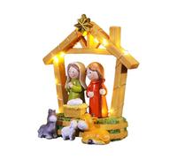 Limtula Figurine Natività Natale Illuminate A LED Impostate per I Decori Figure Religiose per La Casa E Caminetti Le Vacanze Figurine Religiose