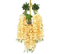 Limtula Fiori artificiali da appendere, 12 pezzi, fiori di seta simulazione ortensia ghirlanda stringa