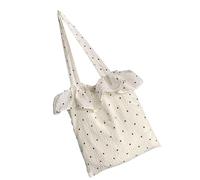 Limtula Grande Capacità Increspature Chiffons Toted Bag Trendy Borse A Tracolla Borsa Borsa Per Shopping Spiaggia Trendy Borsa A Tracolla Regalo Borsa Borsa, bianco, One Size