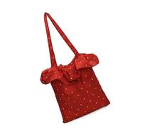 Limtula Grande Capacità Increspature Chiffons Toted Bag Trendy Borse A Tracolla Borsa Borsa Per Shopping Spiaggia Trendy Borsa A Tracolla Regalo Borsa Borsa, Rosso, One Size