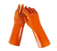 Limtula Guanti protettivi ergonomici in PVC, resistenti all'olio, resistenti agli acidi, impermeabili, per giardinaggio, laboratorio, meccanica, lavorazione degli alimenti, guanti in PVC