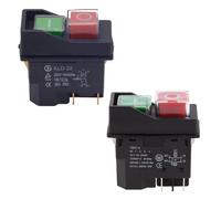 Limtula Interruttore a Pulsante Impermeabile IP55 Interruttore elettromagnetico 4 Pin 16A Avviamento Magnetico Interruttori Sicurezza per elettroutensili elettromagnetici