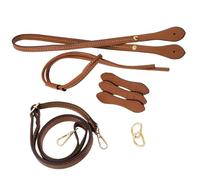 Limtula Kit cinghie regolabili ricambio con corda con coulisse per borse a secchiello in paglia rattan fatte a mano Set manici per borse in pelle PU Accessori ricambio per borse