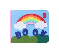 Limtula Libro apprendimento Libro per Bambini antistrappo Giocattolo educativo Morbido per Centri attività Giocattolo didattico per riconoscimento del Colore del Neonato