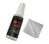Limtula Liquido detergente per Dischi in Vinile, 30 ml, Perfetto per Giradischi, Include Un Panno in Microfibra per la rimozione Polvere e Impronte digitali Cura dei Dischi per audiofili