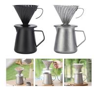 Limtula Macchina da caffè a goccia a mano da 600 ml in acciaio inox 304 Server da caffè professionale versando sopra la tazza per l'ufficio o da viaggio strumento per la produzione di birra a casa