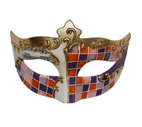Limtula Maschera per travestimento Veneziano Maschera per feste Costume Halloween Maschera Mardis Gras Mascherata Donna Uomo Oro faccia Mascherata Maschera per occhi Veneziani Donna per feste