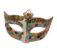 Limtula Maschera per travestimento Veneziano Maschera per feste Costume Halloween Maschera Mardis Gras Mascherata Donna Uomo Oro faccia Mascherata Maschera per occhi Veneziani Donna per feste