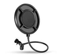 Limtula Microfono a Forma Rotonda Filtro Anti-Pop Schermo Antivento Flessibile Rete prevenzione Riduzione del Rumore Registrazione Schermo per Microfono Schermo Anti-spruzzo Rete Anti-Vento