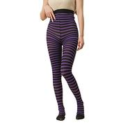Limtula Natale Halloween Collant a Righe Colore a Contrasto Collant Elasticizzati a Tutta Lunghezza Leggings Calze Costume da Festa a Righe per Le Donne
