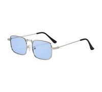 Limtula Occhiali da unisex dalla forma quadrata, comodi da | Occhiali antiriflesso con aste in metallo per ciclismo, streetwear, attività all ' aperto, accessorio