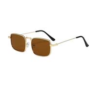 Limtula Occhiali da unisex dalla forma quadrata, comodi da | Occhiali antiriflesso con aste in metallo per ciclismo, streetwear, attività all ' aperto, accessorio