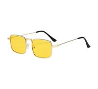 Limtula Occhiali da unisex dalla forma quadrata, comodi da | Occhiali antiriflesso con aste in metallo per ciclismo, streetwear, attività all ' aperto, accessorio