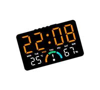 Limtula Orologio digitale a LED con temperatura, Black shell l, D