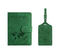 Limtula Porta passaporti Etichette per bagagli Viaggio Custodia per passaporti essenziale Portafoglio Custodia in pelle con blocco Internazionale Must Have a