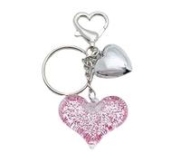 Limtula Portachiavi con ciondolo a forma di cuore colorato fatto a mano unisex catena decorazione borsa amore ciondolo cordino per custodie per telefono portachiavi per le donne, B, Taglia unica