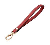 Limtula Portachiavi in poliuretano con cinturino da polso, cinghie di ricambio per portafoglio, borsa, pochette, chiave, cellulare, cinturino da polso, portachiavi, Rosso, One Size