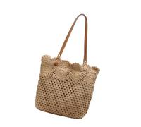 Limtula Pratica borsa in cotone scavata per le donne Borsa in tessuto capacità Borse per la spesa casual a tracolla per borsa da spiaggia e da viaggio