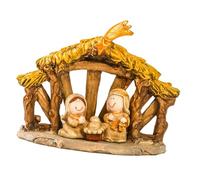 Limtula Presepe di Natale Figurine Scena In Resina Statua Con Stabile Sacra Famiglia Statua Centrotavola Decorazioni Per La Casa Figurine Di Natale