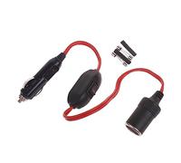 Limtula Prolunga per accendisigari 12V 24V con interruttori, 35cm | Cavo prolunga per carichi pesanti con luci a LED, accessori per auto adattatore da maschio a presa