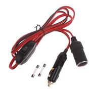 Limtula Prolunga per accendisigari 12V 24V con interruttori, 5m | Cavo prolunga per carichi pesanti con luci a LED, accessori per auto adattatore da maschio a presa