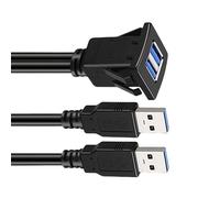 Limtula Prolunga USB 3.0 a Doppia Porta con Installazione a Scatto in PVC Impermeabile per Veicoli Sistemi marini per Accessori elettronici per Yacht per Auto e