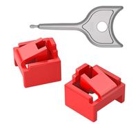 Limtula Protezione per Sicurezza in plastica ABS, Red 2PCS | Protezioni Antimanomissione per la Sicurezza Ethernet, Copertura Antipolvere nella Sala Server Aziendale,