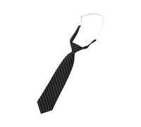 Limtula Punk Pre Legato A Righe Nere Cravatte Per Le Donne Ragazze Per Camicia Normale O Camicetta Uniforme Pre Legato Nero Cravatta Uniforme Cravatte Per, Nero e bianco stri, Taglia unica