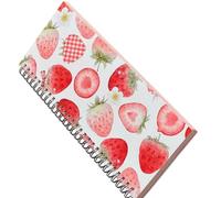 Limtula Quaderni con spirali carta amichevoli da, Strawberry Coil Book | Dimensioni compatte con carta antiriflesso per uffici scolastici, materiale per scrivere, scrittura creativa,