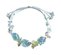 Limtula Raws - Rete Energys intrecciata a mano con pietre preziose bianche, accessorio alla moda per tutte le occasioni, personalizza gioielli alla moda, Misura unica, come descritto