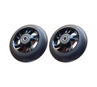 Limtula Ruota per scooter da 100 mm con design precisione, Black | Cerchi in lega alluminio leggeri, pneumatici in PU e rotolamento regolare per skateboard e scooter