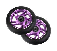 Limtula Ruota per scooter da 100 mm con design precisione, Purple | Cerchi in lega alluminio leggeri, pneumatici in PU e rotolamento regolare per skateboard e scooter