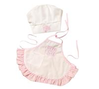 Limtula Set accessori per fotografia da cuoco per, grembiule e cappello, costume in poliestere per, ideale per scattare foto bambini in abiti da cucina