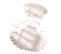 Limtula Set accessori per fotografia da cuoco per, grembiule e cappello, costume in poliestere per, ideale per scattare foto bambini in abiti da cucina