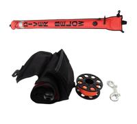 Limtula Set Boe segnaletiche e Mulinello da Immersione Set subacquei gonfiabili Tubo segnali Salsicce Sicurezza con Bobina da Immersione, Mulinello e Clip Set Boe segnaletiche e Set da Immersione