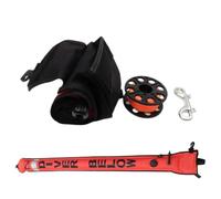 Limtula Set Boe segnaletiche e Mulinello da Immersione Set subacquei gonfiabili Tubo segnali Salsicce Sicurezza con Bobina da Immersione, Mulinello e Clip Set Boe segnaletiche e Set da Immersione