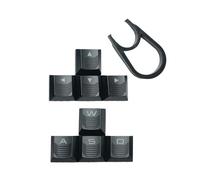 Limtula Set copritasti ergonomici traslucidi per tastiere meccaniche Copritasti WASD e frecce Eleva gioco Migliora la durata Copritasti della tastiera meccanica