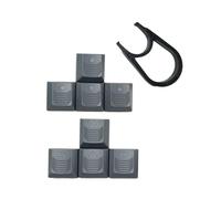 Limtula Set copritasti ergonomici traslucidi per tastiere meccaniche Copritasti WASD e frecce Eleva gioco Migliora la durata Copritasti della tastiera meccanica