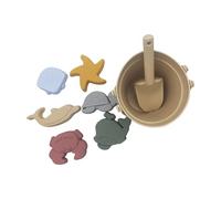 Limtula Set da Gioco da Spiaggia da 8 per Bambini Robusti Strumenti per la Sabbia in ABS, tra Cui Pala, Secchio e stampi Bambole Sabbia per Bambini all ' Aperto