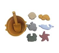 Limtula Set da Gioco da Spiaggia da 8 per Bambini Robusti Strumenti per la Sabbia in ABS, tra Cui Pala, Secchio e stampi Bambole Sabbia per Bambini all ' Aperto