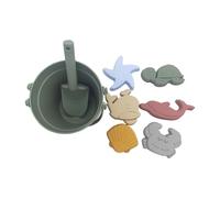 Limtula Set da Gioco da Spiaggia da 8 per Bambini Robusti Strumenti per la Sabbia in ABS, tra Cui Pala, Secchio e stampi Bambole Sabbia per Bambini all ' Aperto