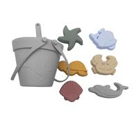 Limtula Set da Gioco da Spiaggia da 8 per Bambini Robusti Strumenti per la Sabbia in ABS, tra Cui Pala, Secchio e stampi Bambole Sabbia per Bambini all ' Aperto