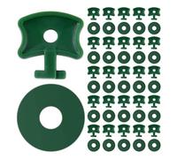 Limtula Set di clip da giardino riutilizzabili e rondelle adatte per il fissaggio di film in serra e vento per proteggere l'orticoltura