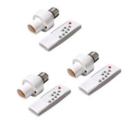 Limtula Set interruttori per Presa lampadine Senza Fili con Presa Luce per Telecomando con Timer remoto Portalampada con Base E27 per Set interruttori Senza Fili per seminterrato