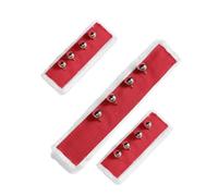Limtula Sovrapposizione con Cavezza in Nylon per Uno Stile Stabile | Decorazione natalizia a forma in 3 con finiture bianche rosse, accento equitazione a tema