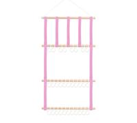 Limtula Stili di Stoccaggio Creativi Accessori per Capelli con Stili Scandinavi Loop Cotone Decorazioni Parete Bambini Organizzati Scaffali Accessori Capelli Montati