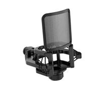 Limtula Supporto Antiurto per Microfono Supporto Regolabile Supporto Antiurto per Microfono Professionale per Microfono a condensatore Supporto in Metallo per Trasmissione da Studio