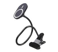 Limtula Supporto per telefono magnetico da auto con braccio flessibile a collo cigno Base a clip regolabile a 360° per supporto da tavolo regolabile per telefono cellulare da 4-7 pollici